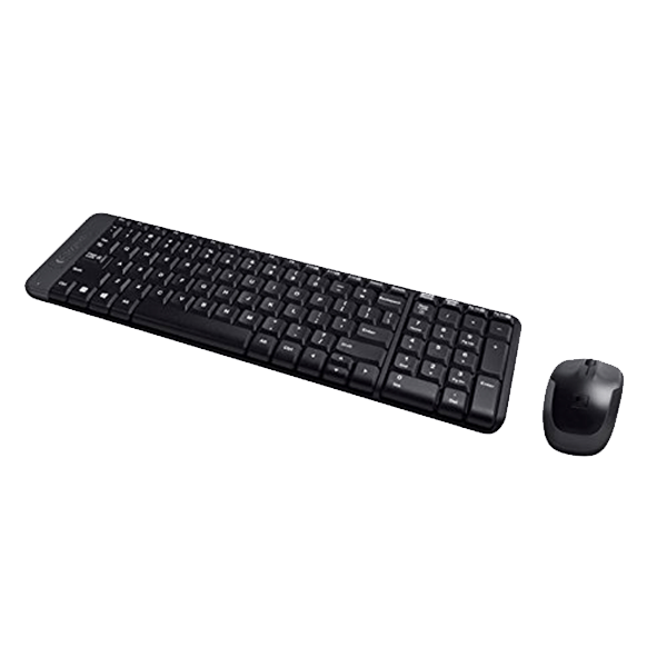 Logitech MK220 Wireless Keyboard and Mouse Combo (Black)