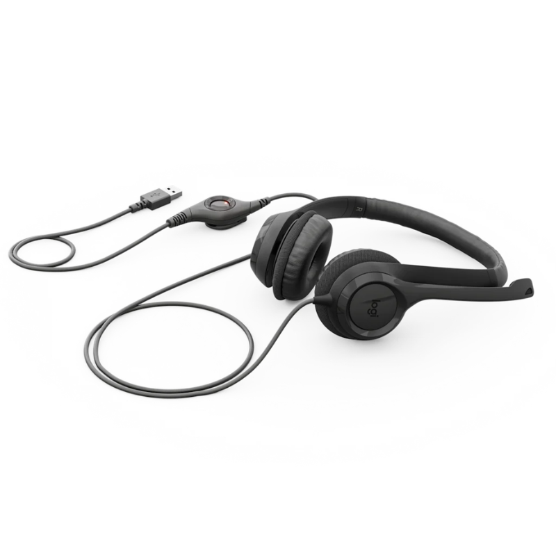 Logitech H390 USB Stereo Headset with microphone