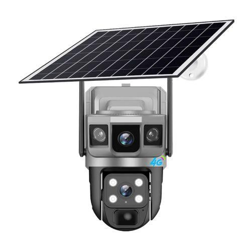 V380 CCTV 4G 4MP Solar Camera Sim Card Wireless