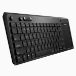 Rapoo K2800 Wireless Touch Keyboard US_BLACK Integrated Multi-Touch Pad, 2.4 GHz USB Nano Receiver, Sealed Anti-Oxidation Membrane, 86-Key US QWERTY, 2