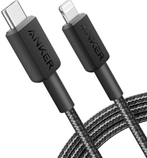 Anker 322 USB-C to Lightning (3FT Braided) Black