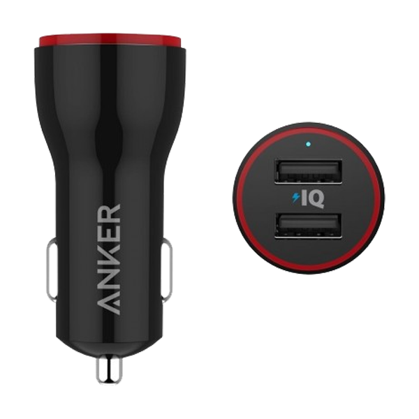 Anker Powerdrive 2 24W 2-Port Car Charger (Black)