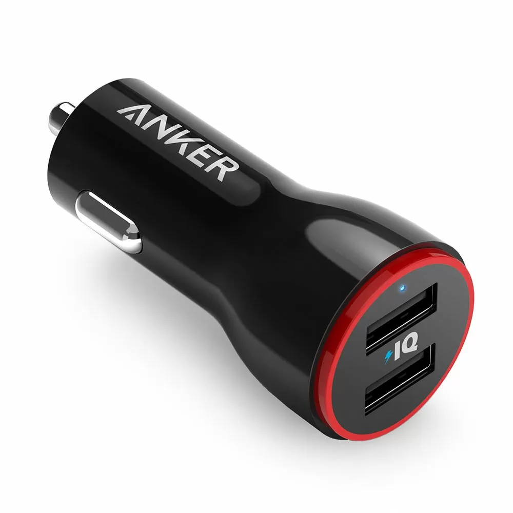 Anker Powerdrive 2 24W 2-Port Car Charger (Black)