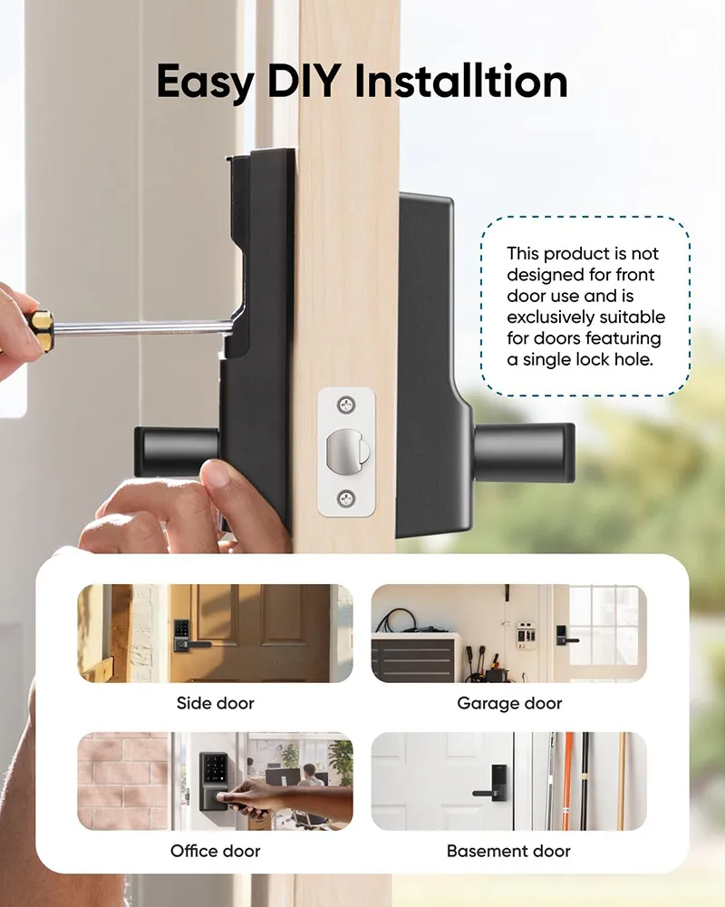 Eufy Security Smart Lever Lock C33 – Black