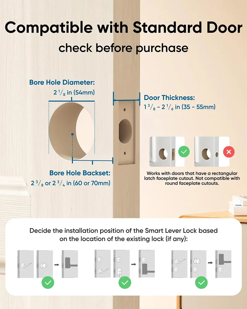 Eufy Security Smart Lever Lock C33 – Black