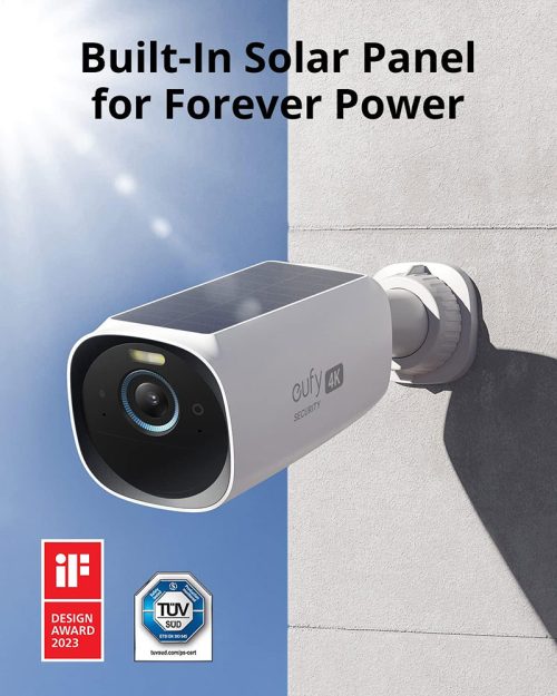 Eufy Security eufyCam 3 2-Cam Kit S330 – Wire-Free Solar Security Camera System with 4K