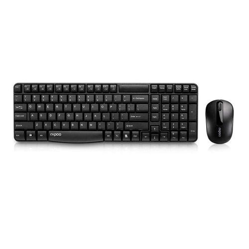 Rapoo X1800S Wireless Multimedia Keyboard & Optical Mouse US (BLACK)