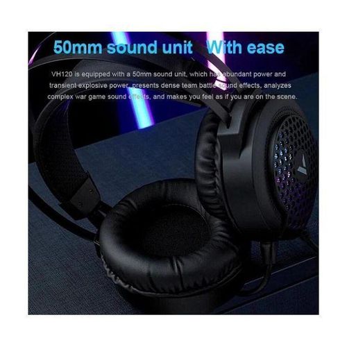Rapoo VH120 Illuminated Gaming Headset Black