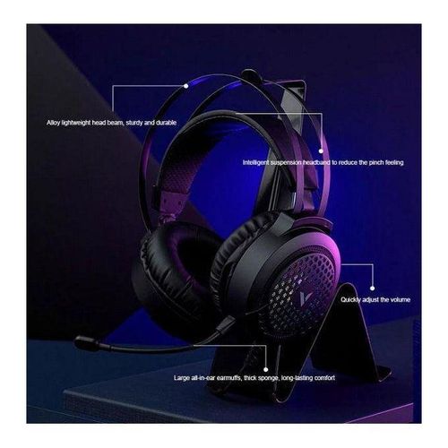 Rapoo VH120 Illuminated Gaming Headset Black