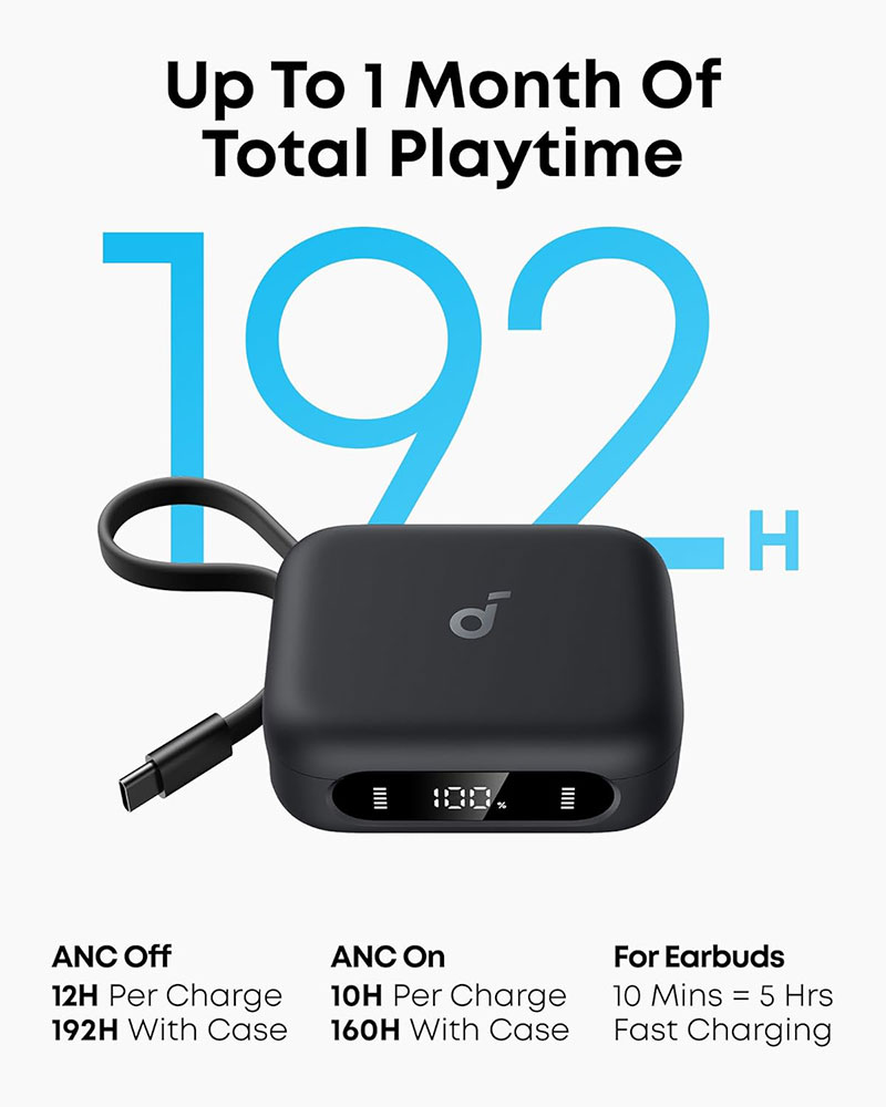 Anker Soundcore P41i Wireless Earbuds with Portable Phone Charger
