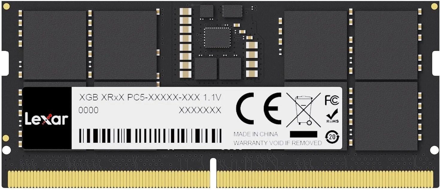 Lexar 16GB DDR5 5600MHz Laptop RAM (SODIMM)