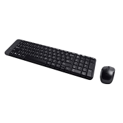 Logitech MK220 Wireless Keyboard and Mouse Combo (Black)